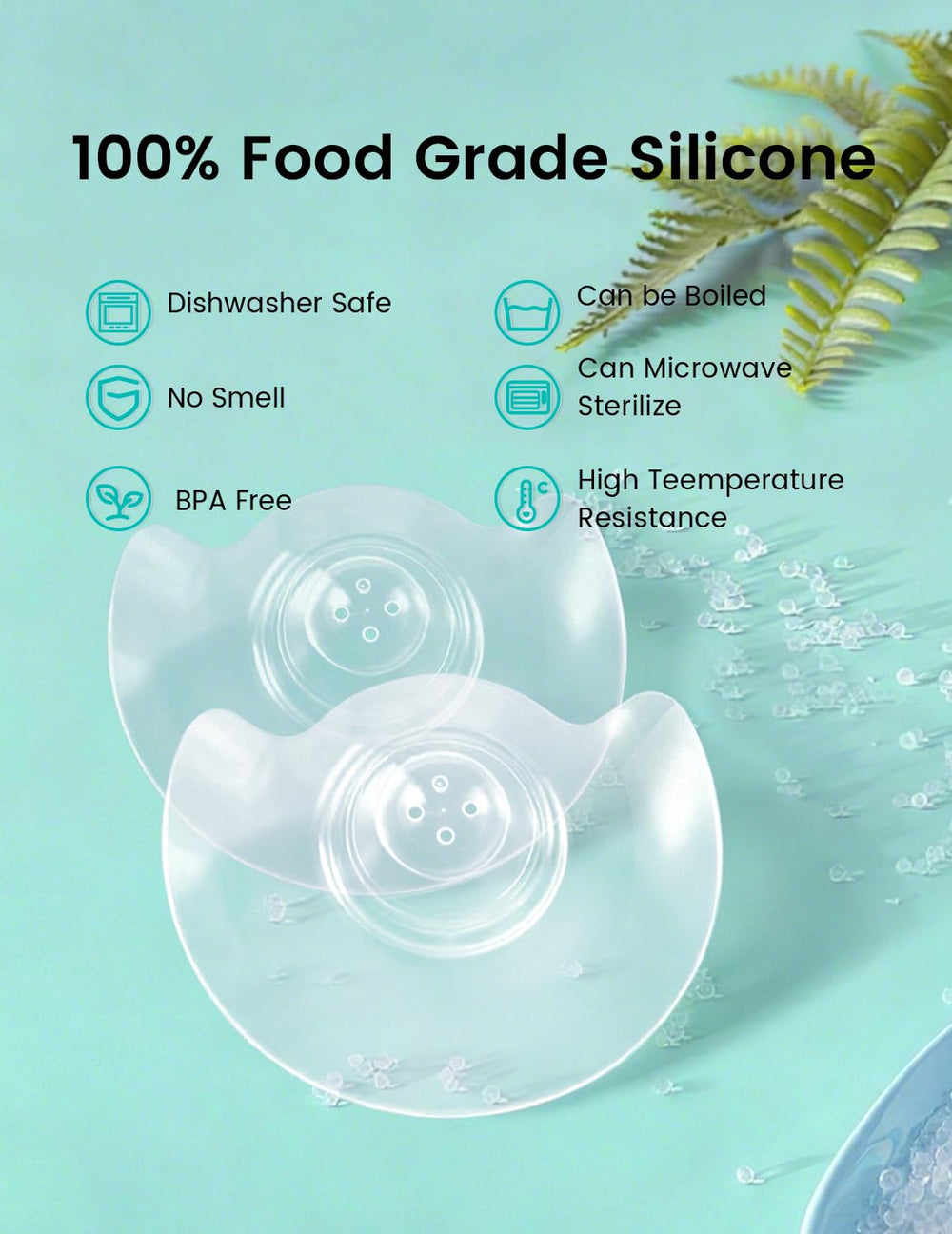 CheriBaby Nipple Shield 16mm size for smaller nipples and snug fit