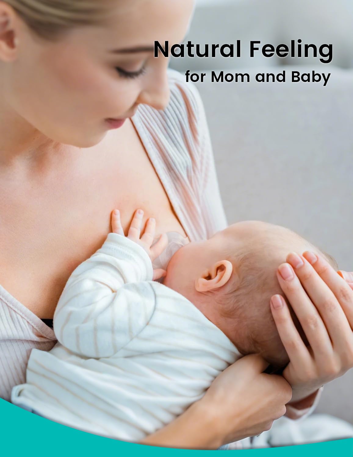 CheriBaby Nipple Shield arc surface shows 2mm milk hole for smooth flow