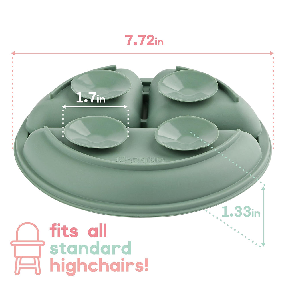ChériKid BLW-friendly plate enables baby-led weaning and exploration