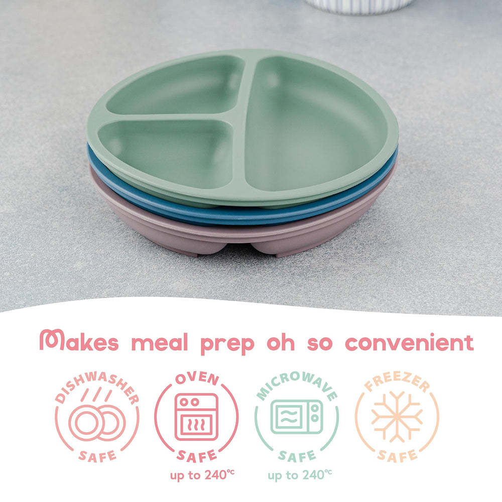 ChériKid travel-friendly plate is light and durable for meals on the go
