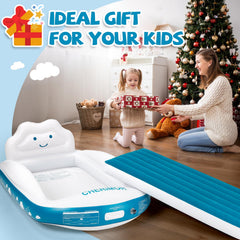 CHERIMOR Toddler Air Mattress ultra-soft flocked surface for gentle skin comfort