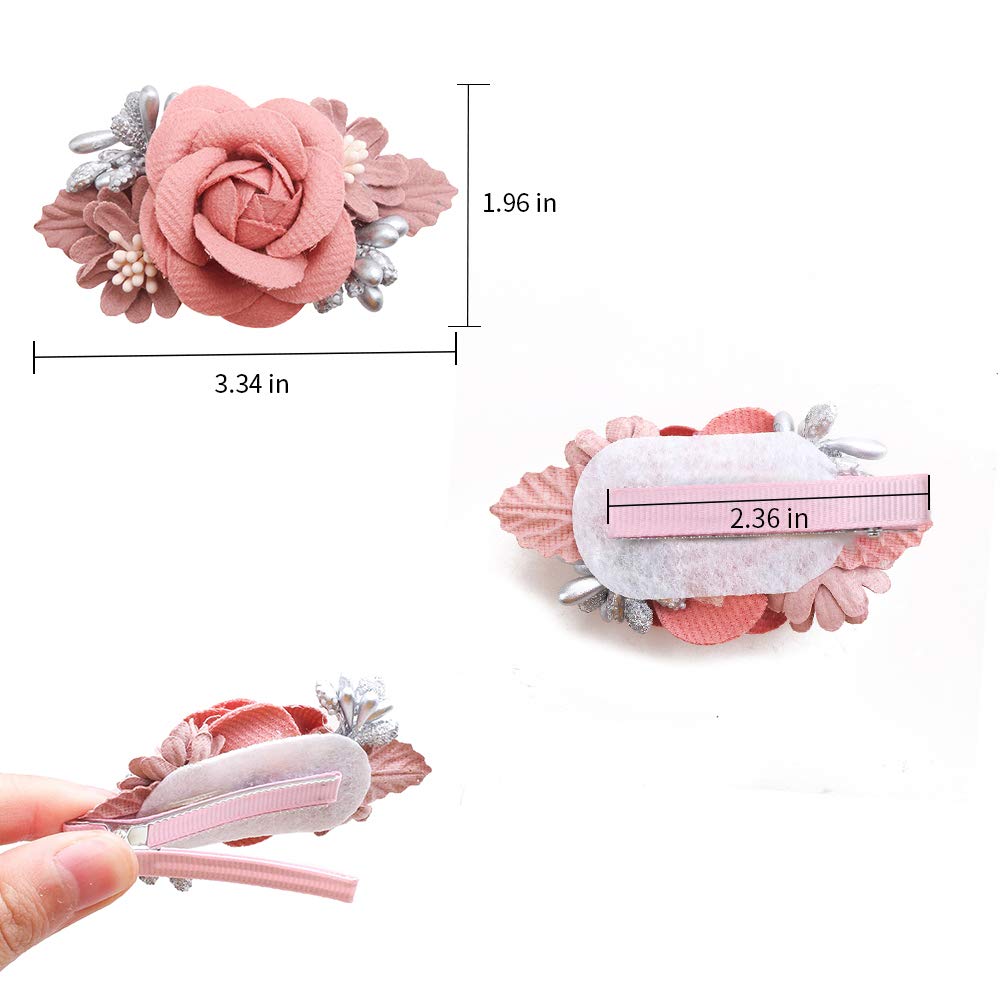 Cherrboll 3-piece flower clip set complements any outfit