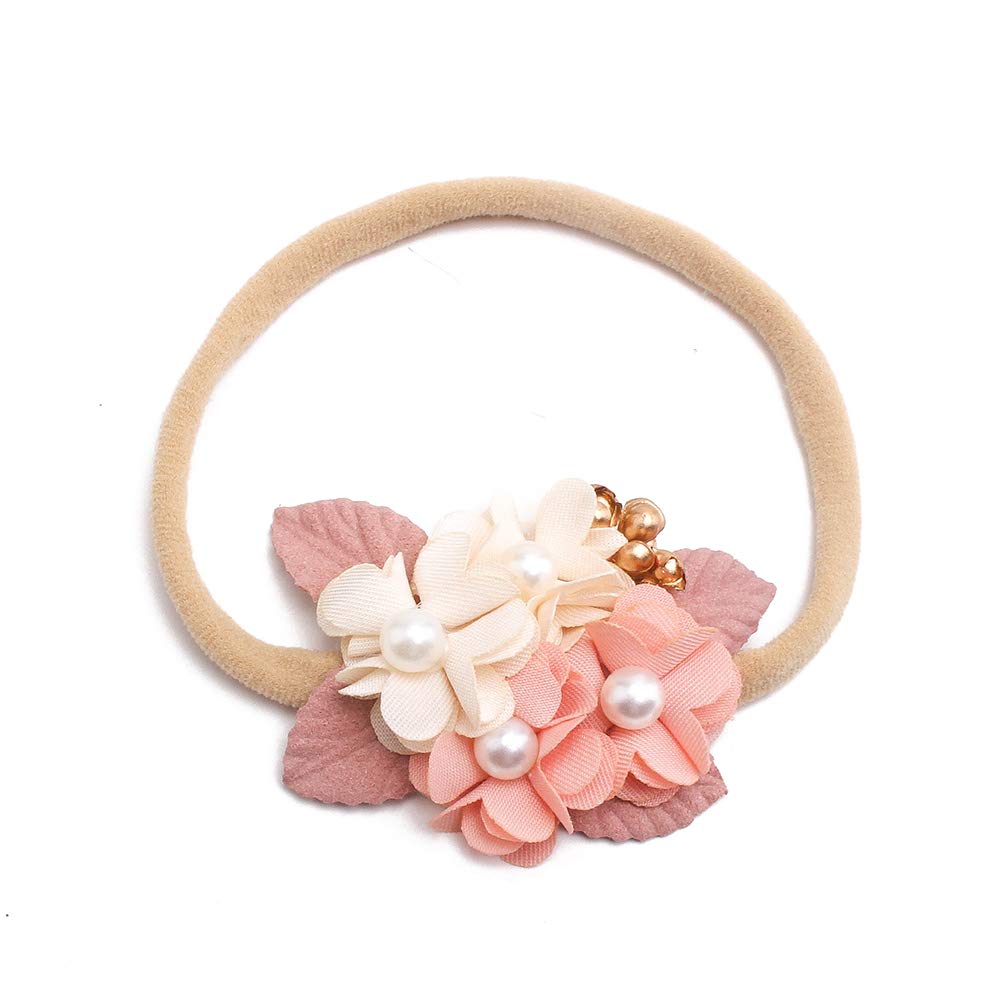 Cherrboll baby flower headband blue — easy match for casual and dressy looks alike.