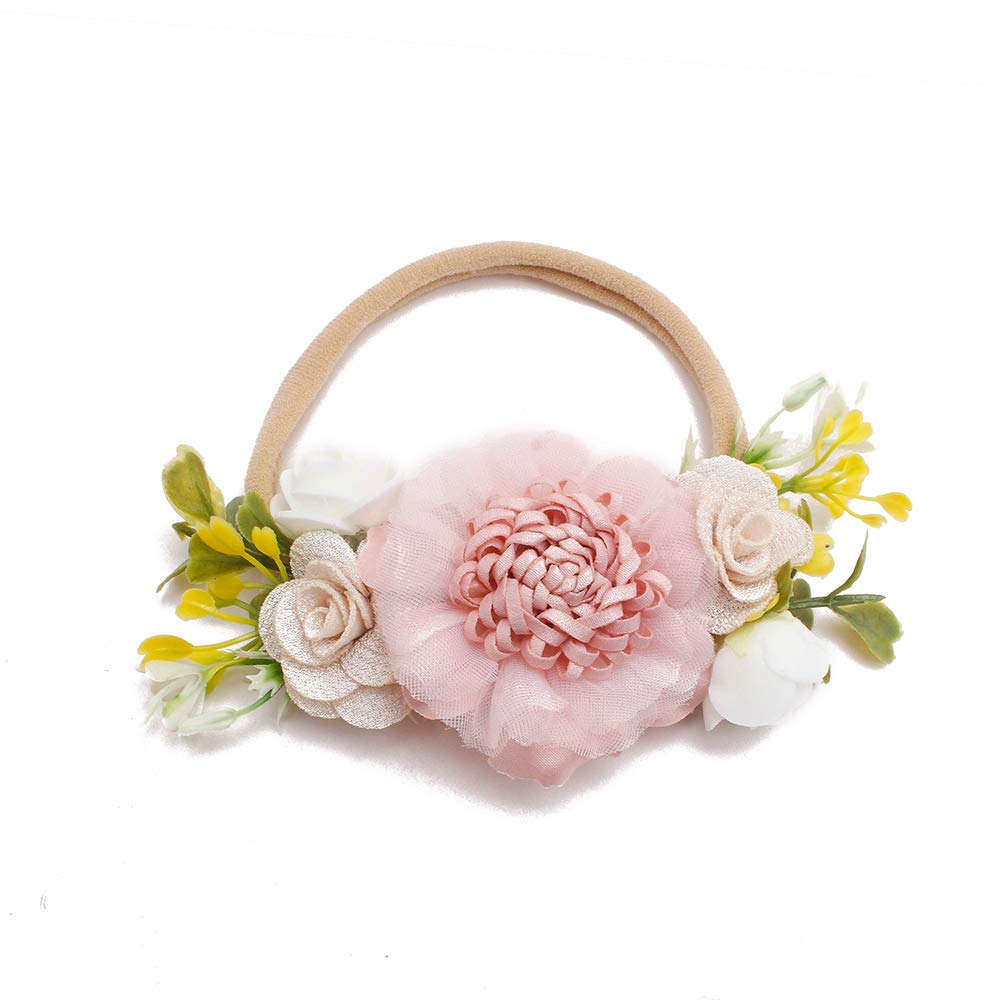 Cherrboll peach headband soft grip for newborns and toddlers