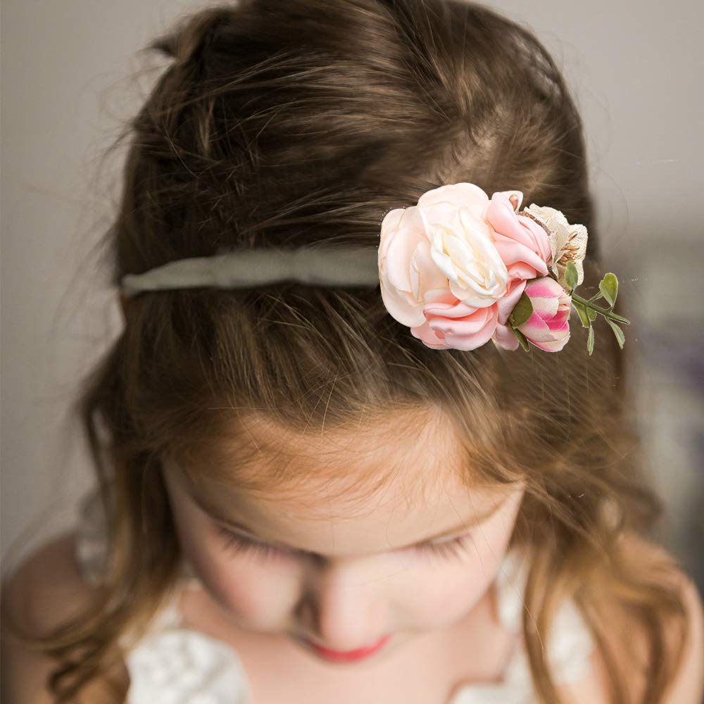 Cherrboll baby flower headband yellow — vibrant style with non-slip fit for everyday wear.
