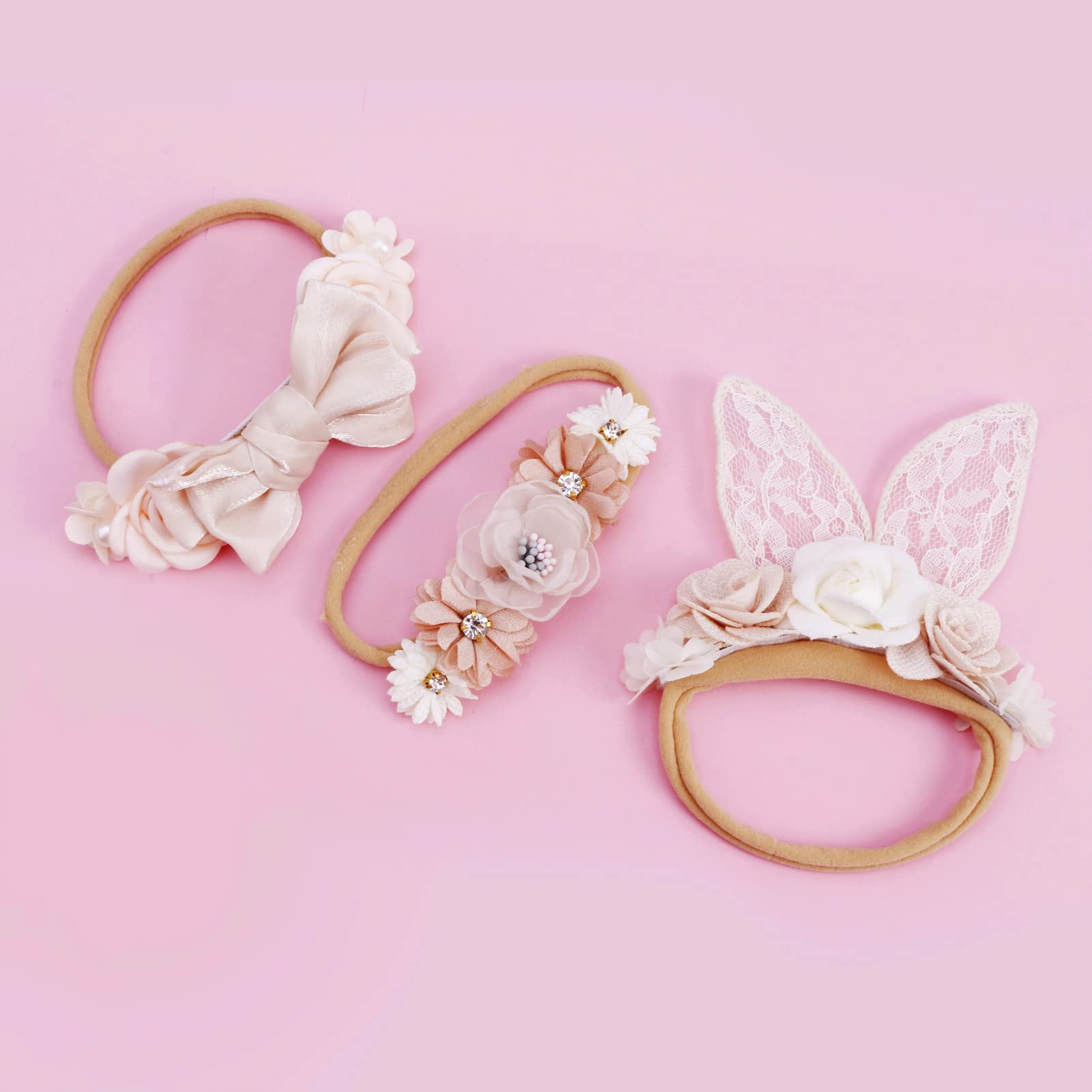 Versatile set of colored headbands to match daily outfits.