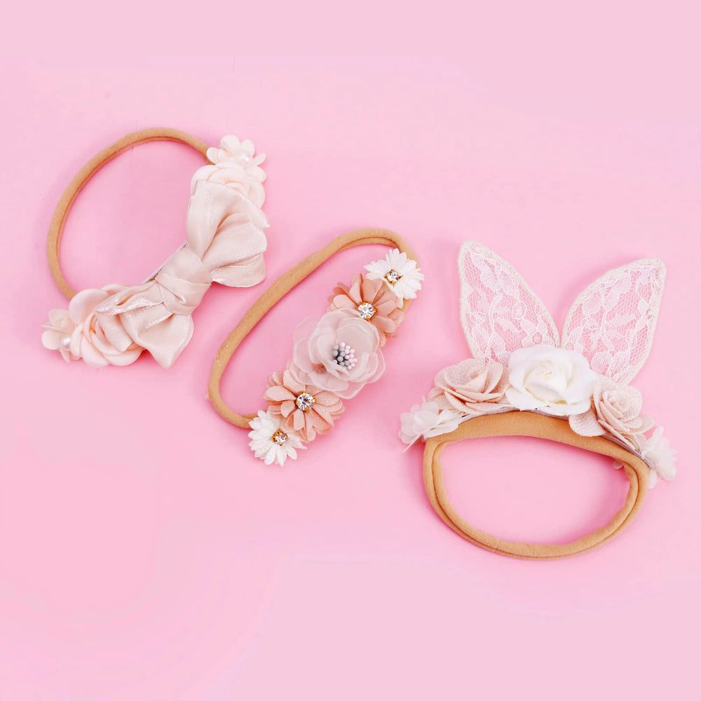 Versatile set of colored headbands to match daily outfits.