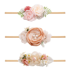 Cherrboll flower headbands set 1 with gentle elasticity for newborn styling