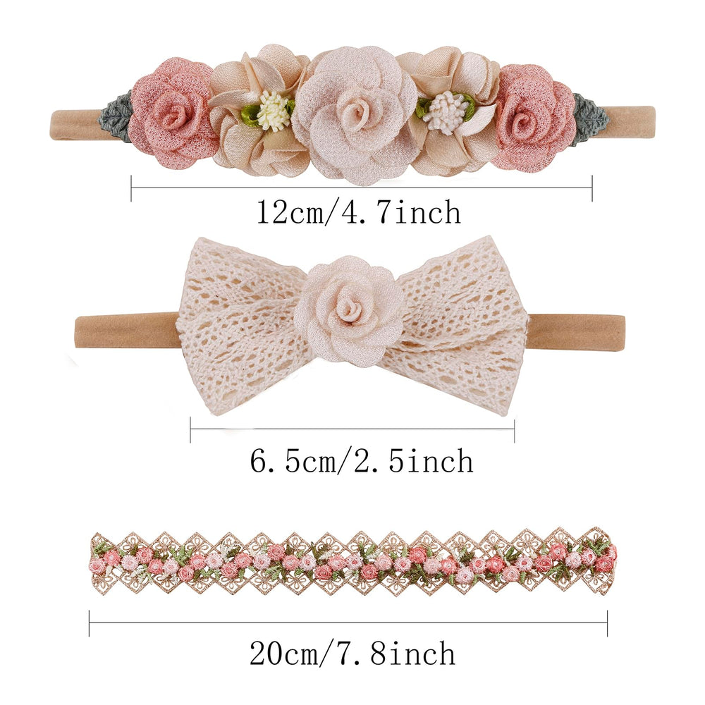 Cherrboll blue floral headband, prevents slipping during playtime