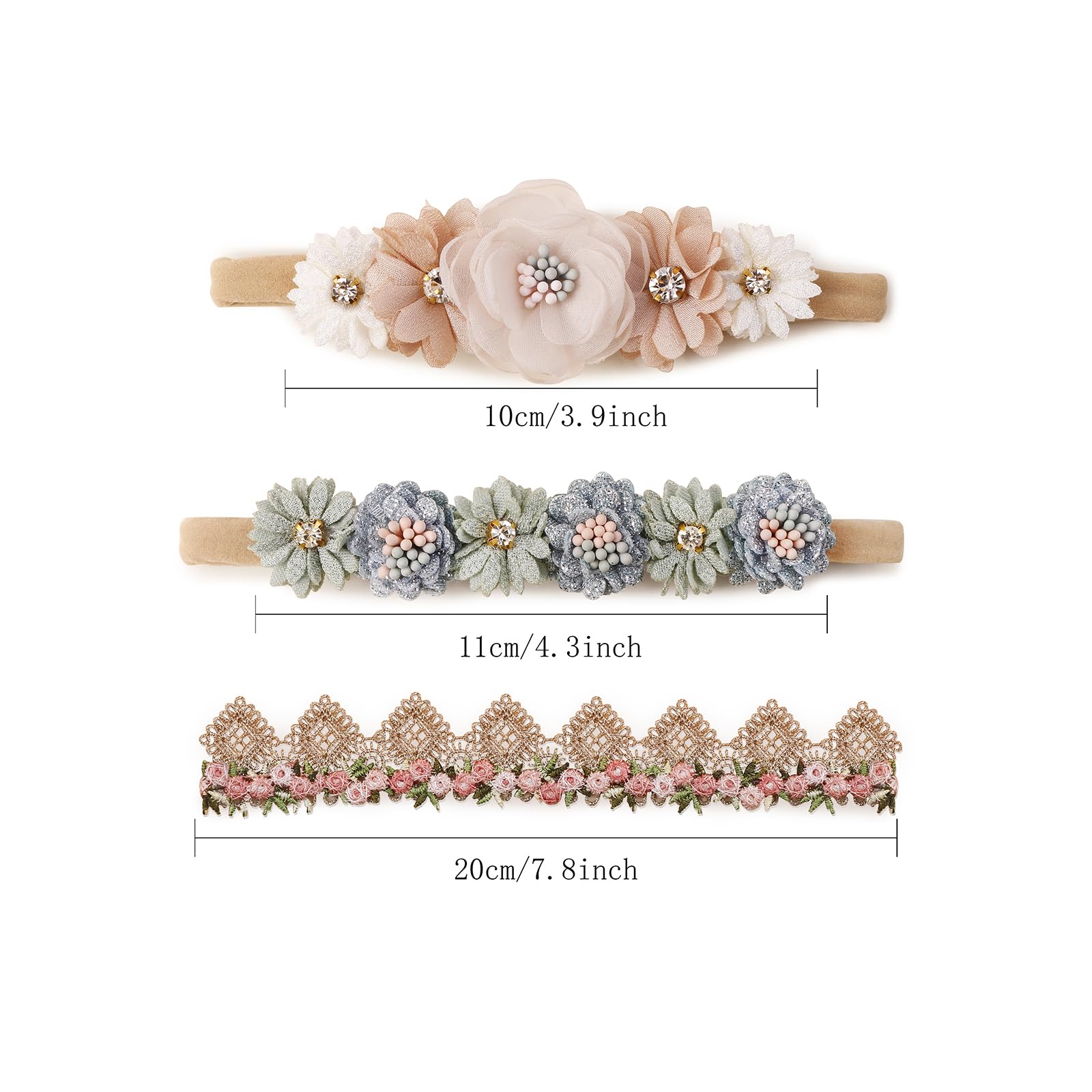 Cherrboll headbands ideal for birthdays, photos, pageants, and outdoor events