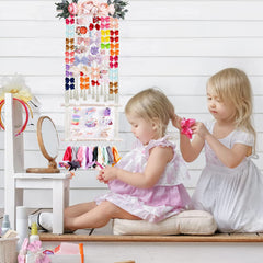 Cherrboll bow organizer with natural wood dowel for tidy storage.