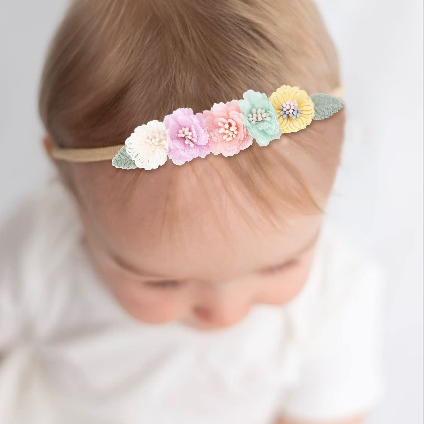 Cherrboll headbands stretch from newborn to toddler sizes