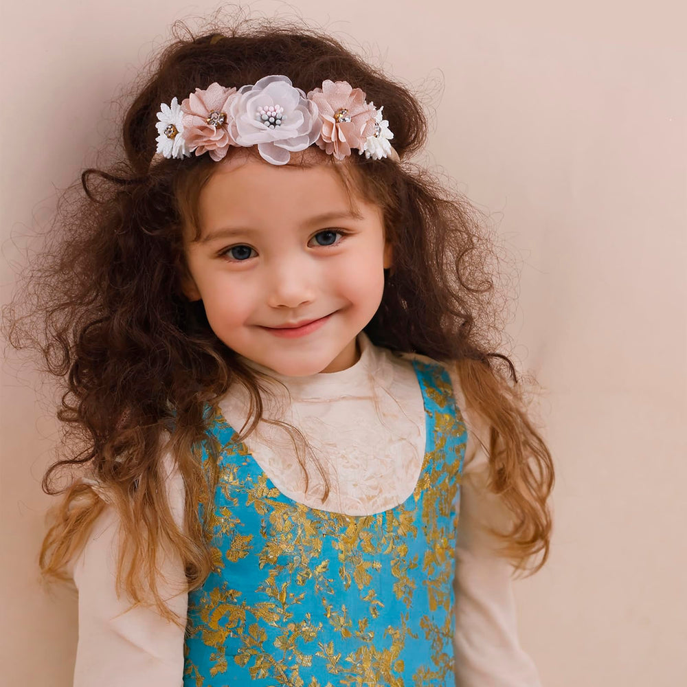 Cherrboll elastic headbands grow with child from newborn to toddler for secure fit