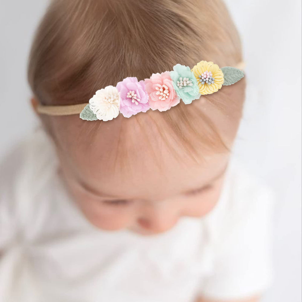 Cherrboll headbands stretch from newborn to toddler sizes