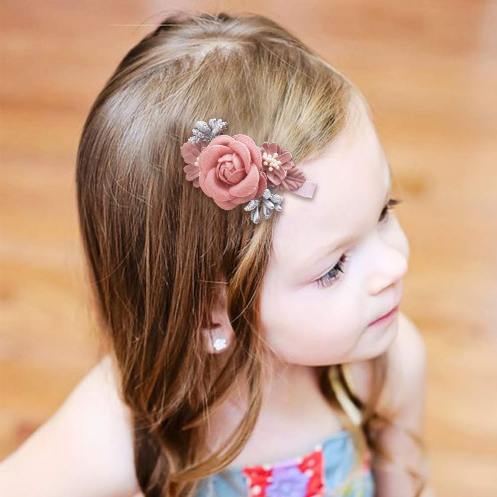 Cherrboll lavender flower clip with subtle detailing for toddlers