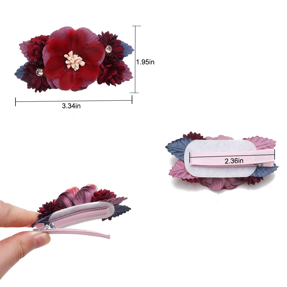 Cherrboll flower clip used in newborn photography sessions.
