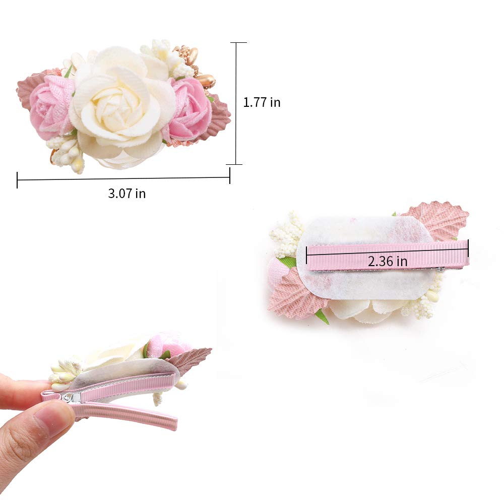 Cherrboll flower clip set complements outfits for everyday wear