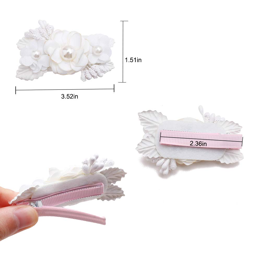 Cherrboll flower clip set complements outfits and photo props