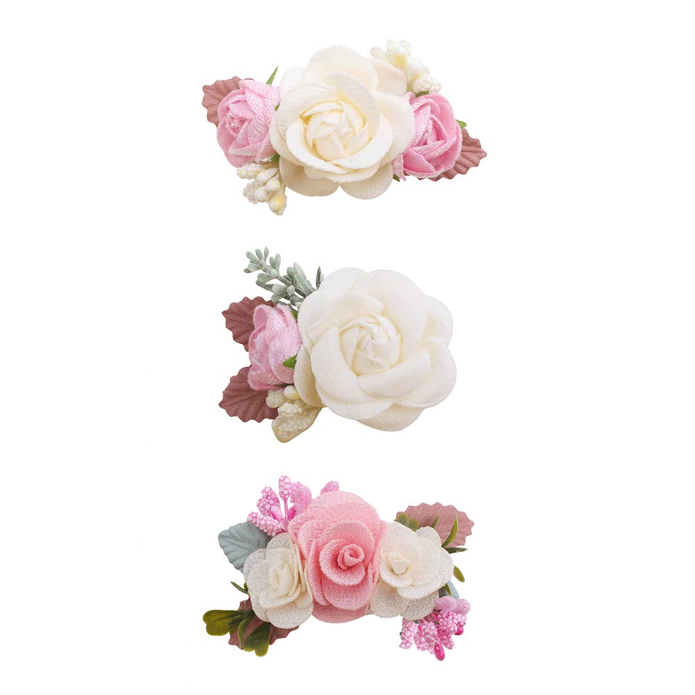 Cherrboll pink petal flower clip close-up for delicate baby styling