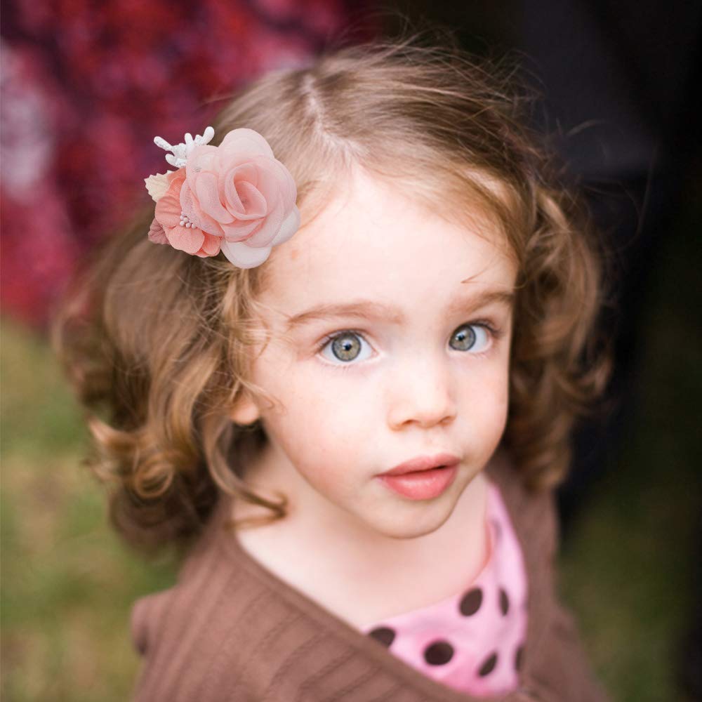 Cherrboll flower hair clip close-up petal texture for everyday wear
