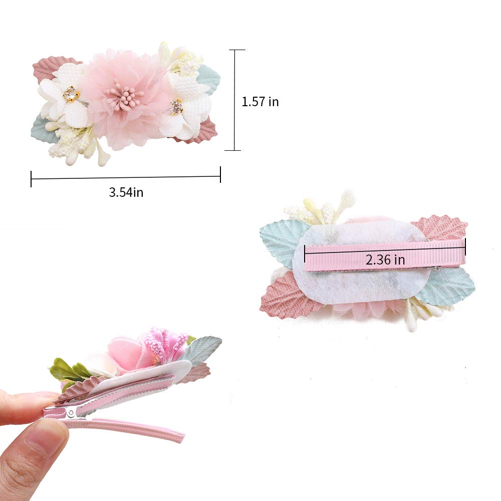 Cherrboll gift box with three flower clips, ideal baby shower gift