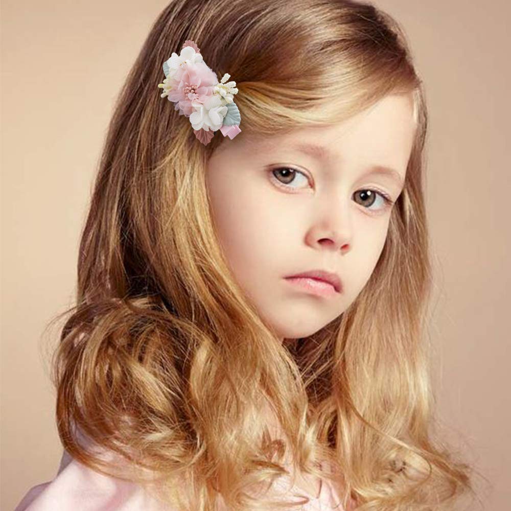 Cherrboll lavender flower clip with pearl, lightweight daily wear