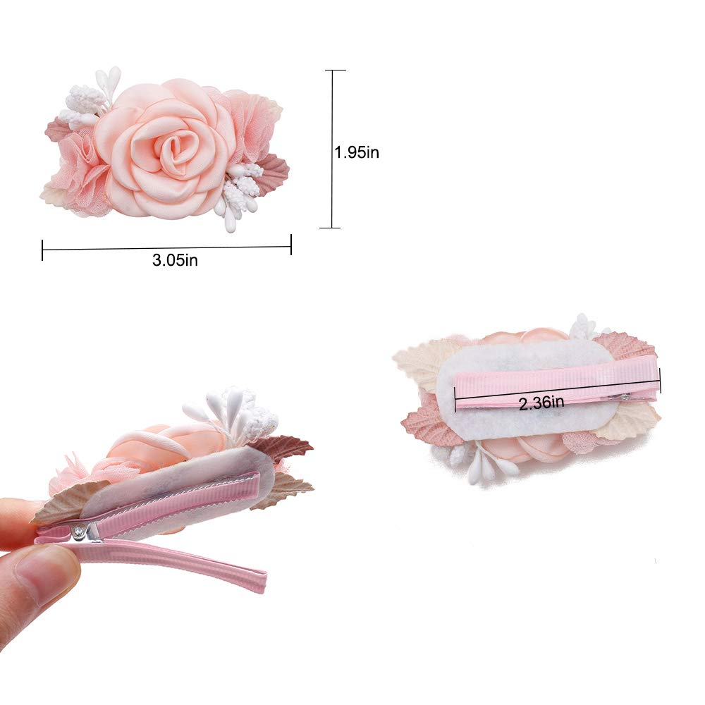 Cherrboll floral clips complement outfits for photoshoots and holidays