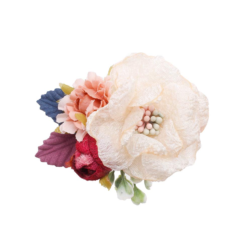 Cherrboll flower hair clip set newborn photography prop: cute and secure.