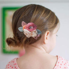 Cherrboll yellow pattern clips brighten baby outfits and photos.