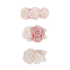 Cherrboll flower hair clip variation-1 for delicate newborn styling