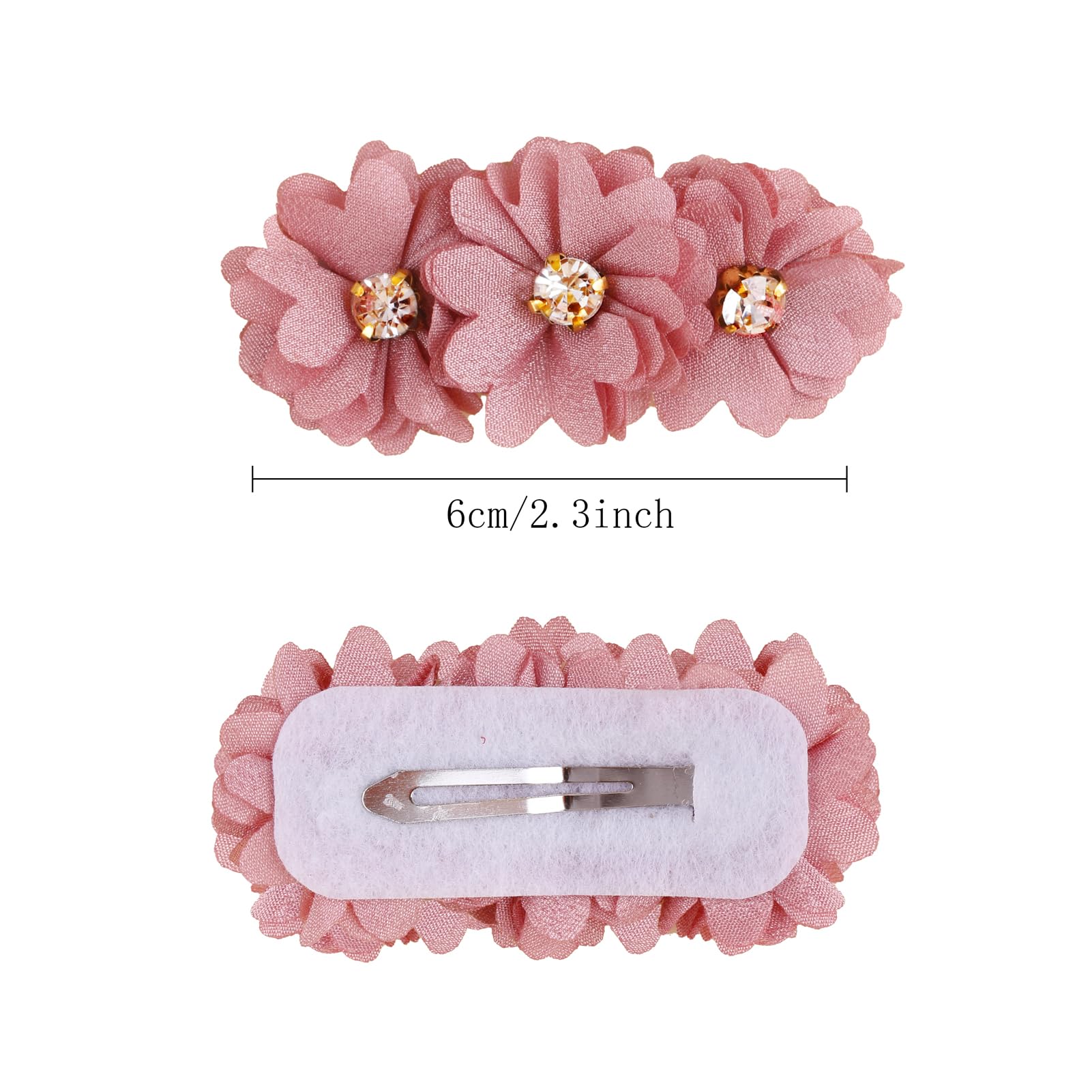 Cherrboll white pearl flower clip ideal for newborns and everyday outfits.