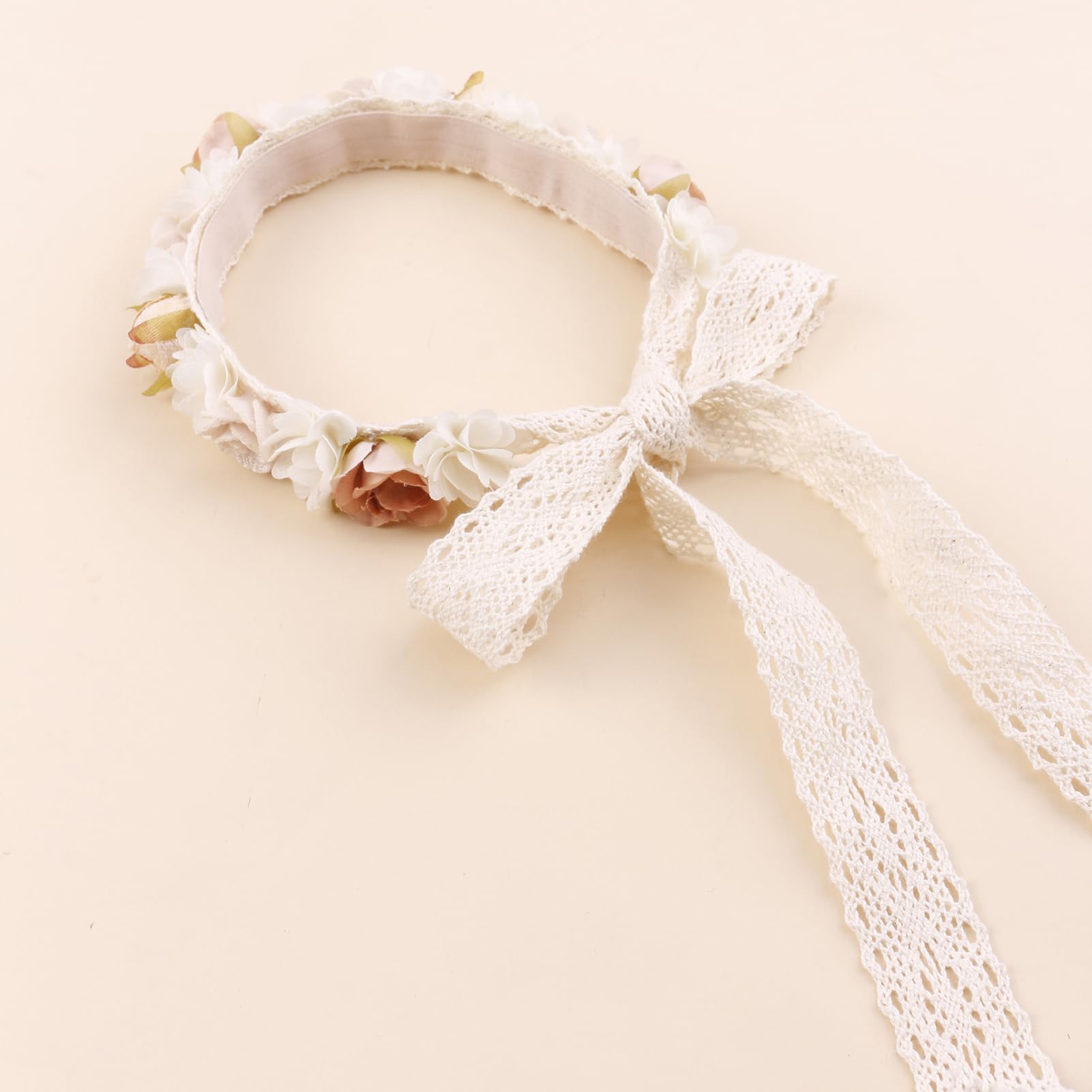 Cherrboll headband ideal photography prop for baby portraits.
