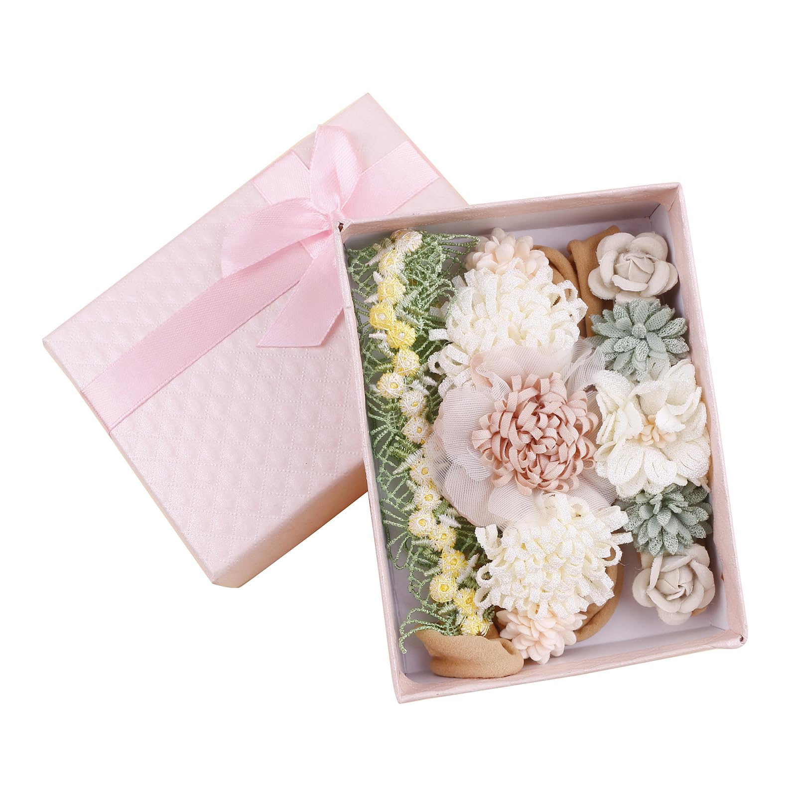 Cherrboll floral headbands with elastic that grows with baby.