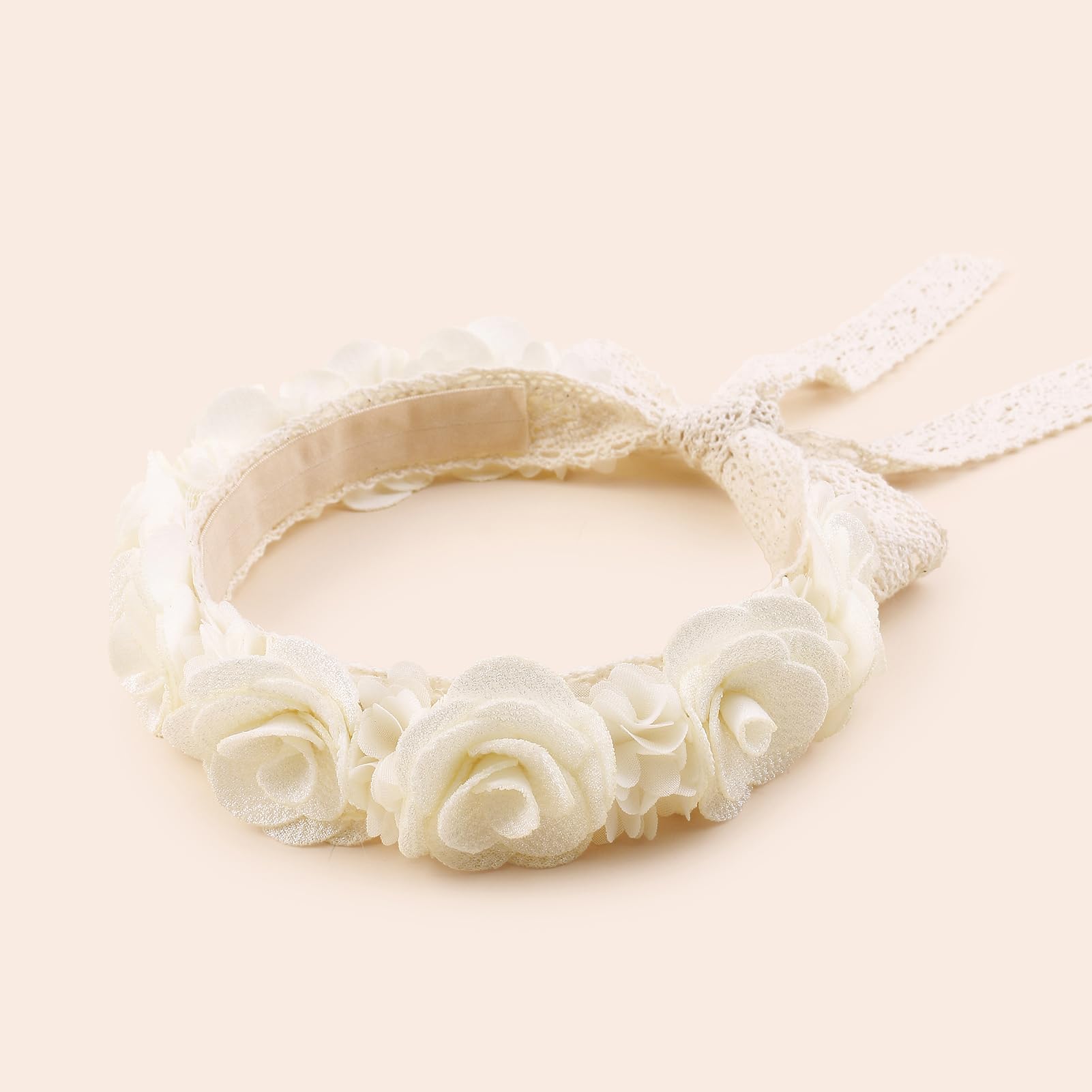 Cherrboll flower-pattern headband elevates looks with elegant detailing.