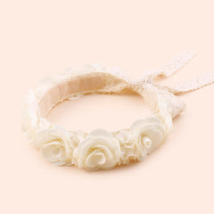 Cherrboll flower-pattern headband elevates looks with elegant detailing.