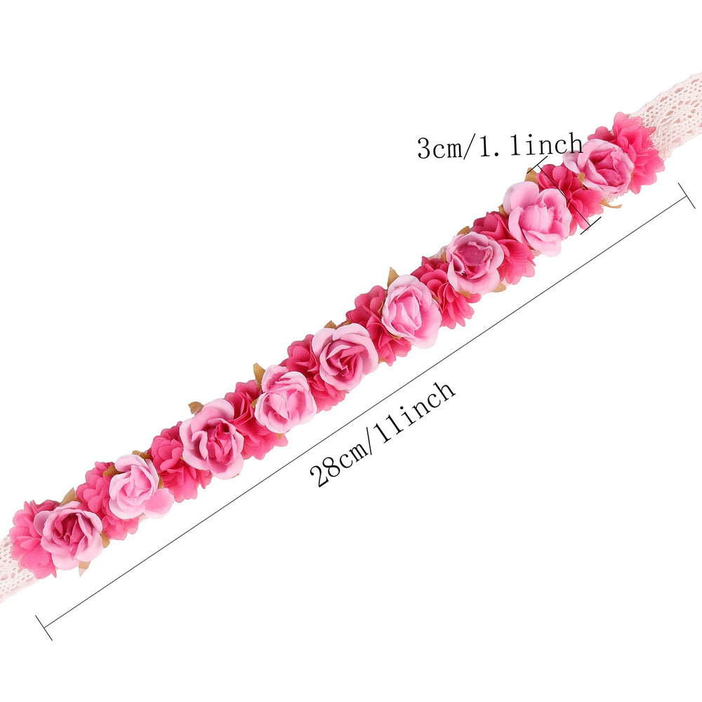 Cherrboll headband elegant floral pattern enhances baby's outfit with gentle style