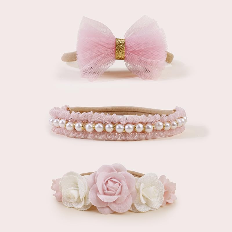 Cherrboll soft fabric elastic headbands fit infants to women with a secure hold.