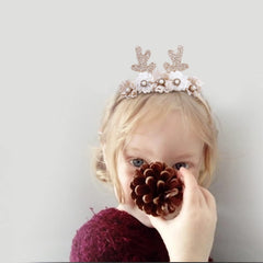 Cherrboll toddler elastic headband, grows with baby from newborn to toddler.