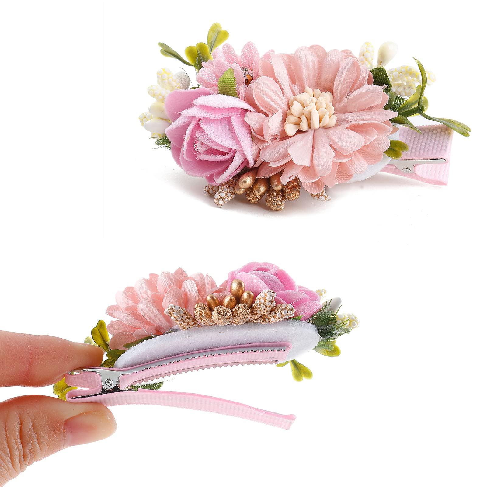 Cherrboll hair clips complement outfits for photos and events.