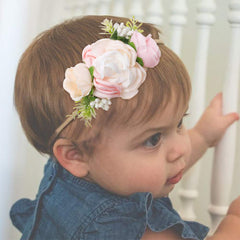 CHERRBOLL vivid color flower headbands, perfect for daily outfits.