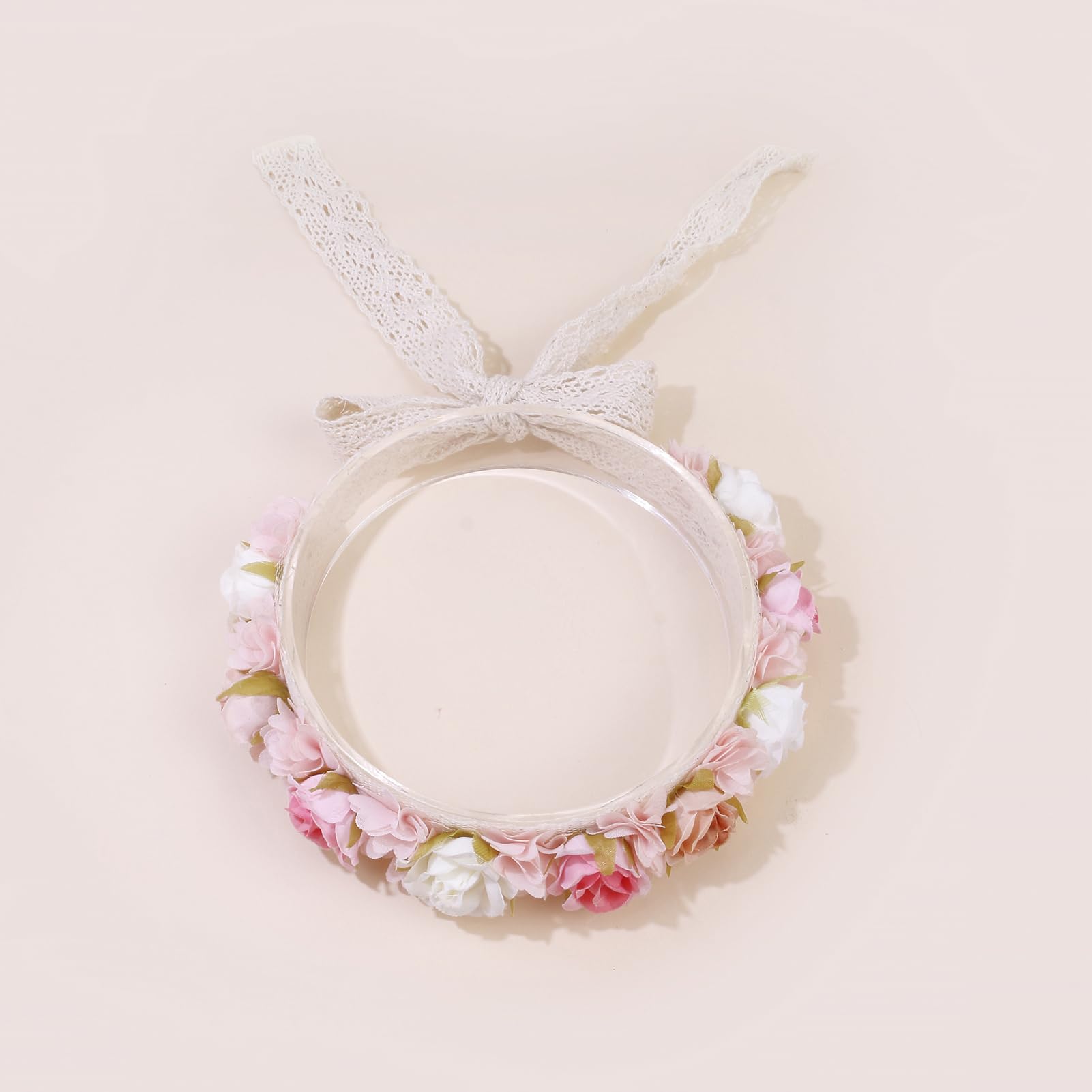 Cherrboll wedding-ready baby headband adds subtle floral charm to outfits.