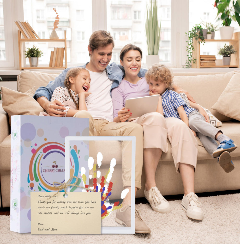 CHERRY CHEERS gift-ready presentation makes a thoughtful keepsake for new babies