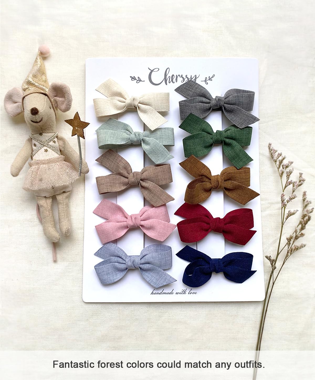Cherssy 10pcs baby hair accessories offer versatile styling options.