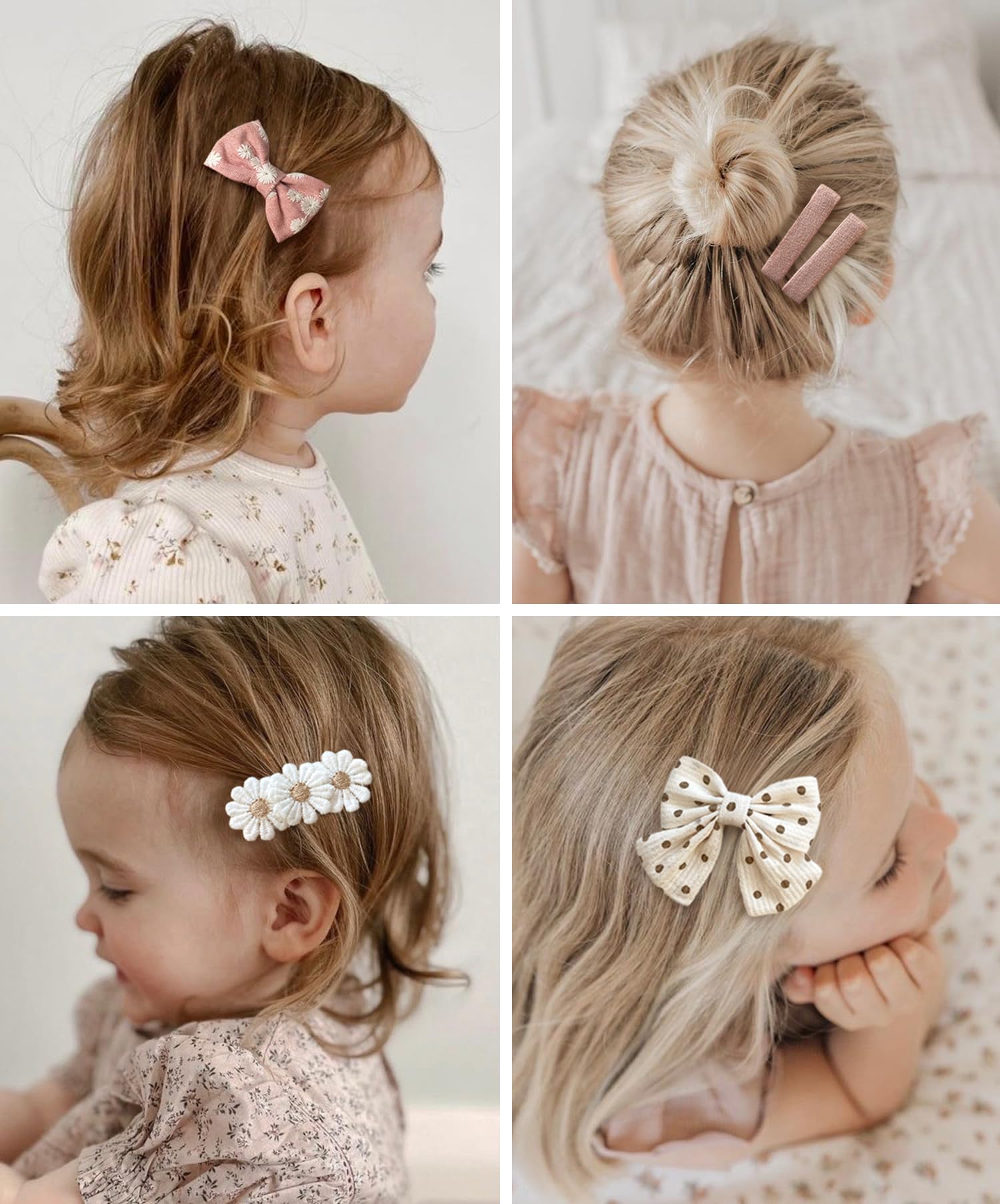 Cherssy dainty flower clip for quick styling.