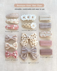 Cherssy floral clip with polka dots secures fine hair easily.