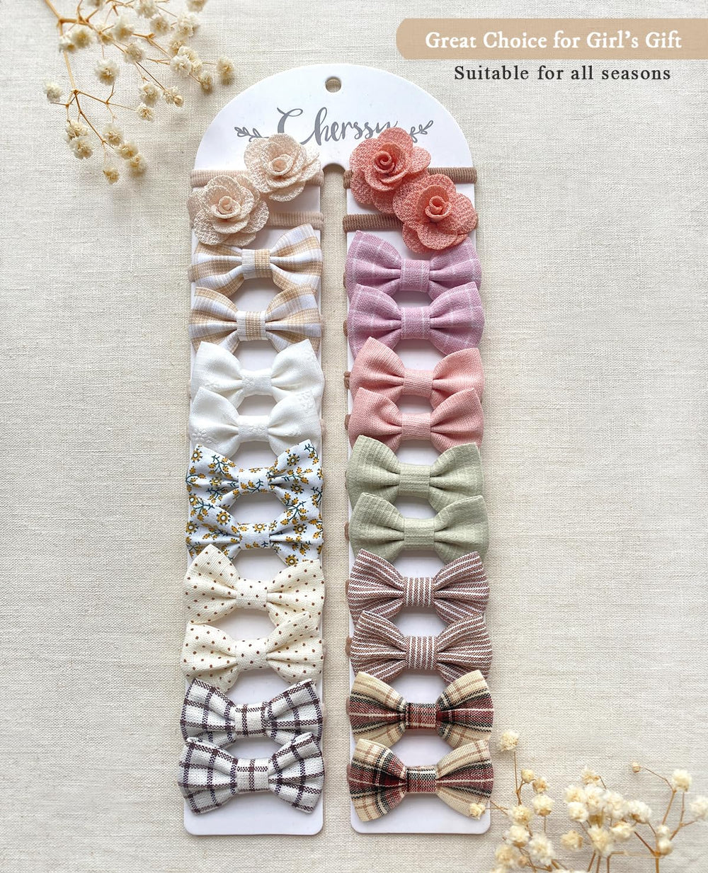 Cherssy pigtails hair ties worn in action illustrate secure style without slipping.