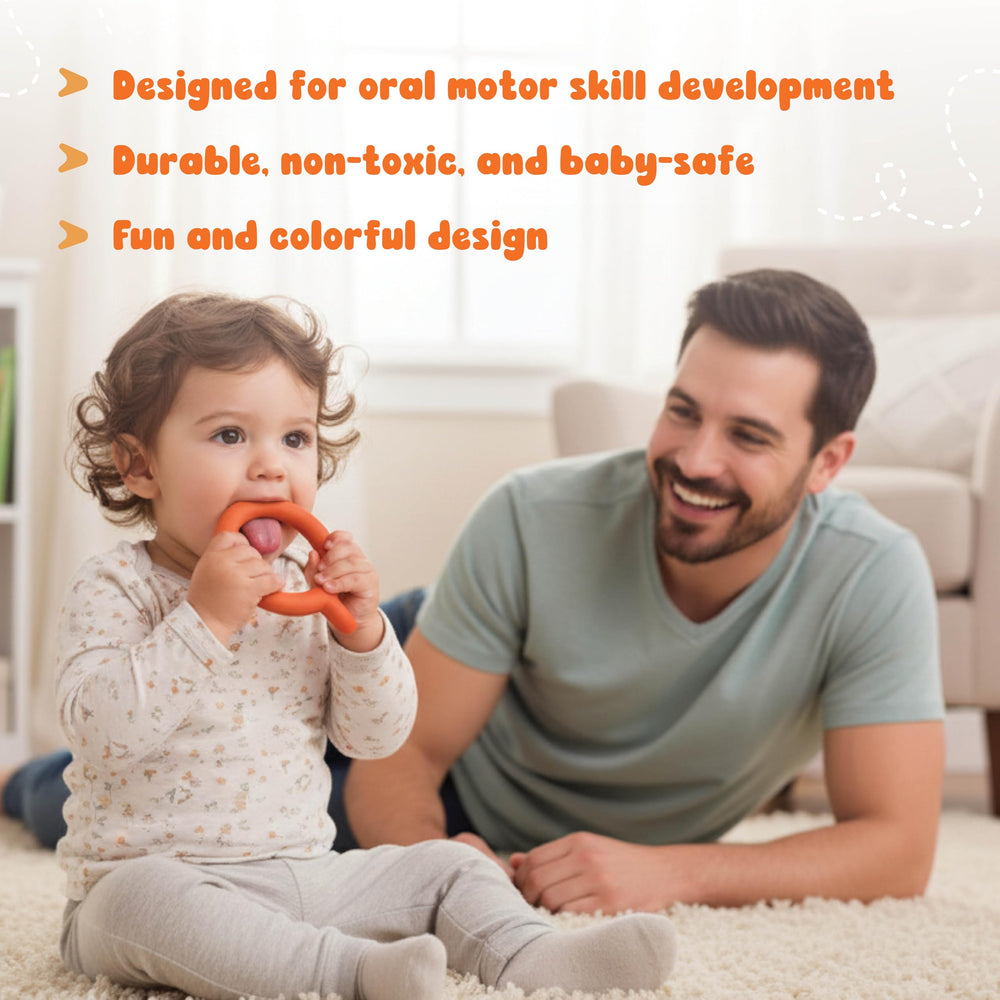 Chewy Tubes provide a safe, non-toxic chewing surface for bite practice.