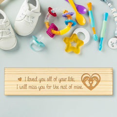 CHGCRAFT engraved heart and footprint motif; adds a meaningful decorative touch.