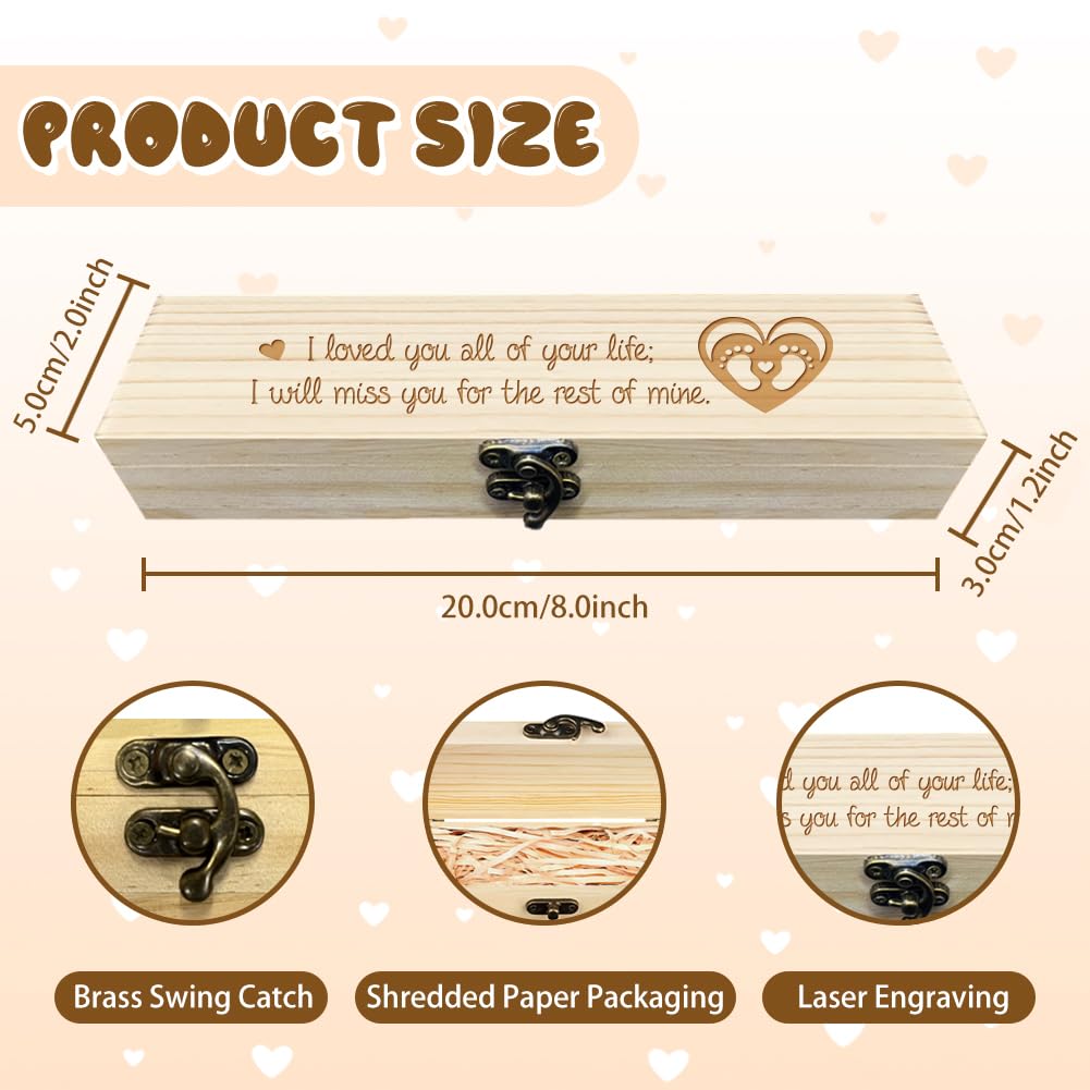 CHGCRAFT pregnancy box with lock and raffia; secure, elegant presentation for announcements.