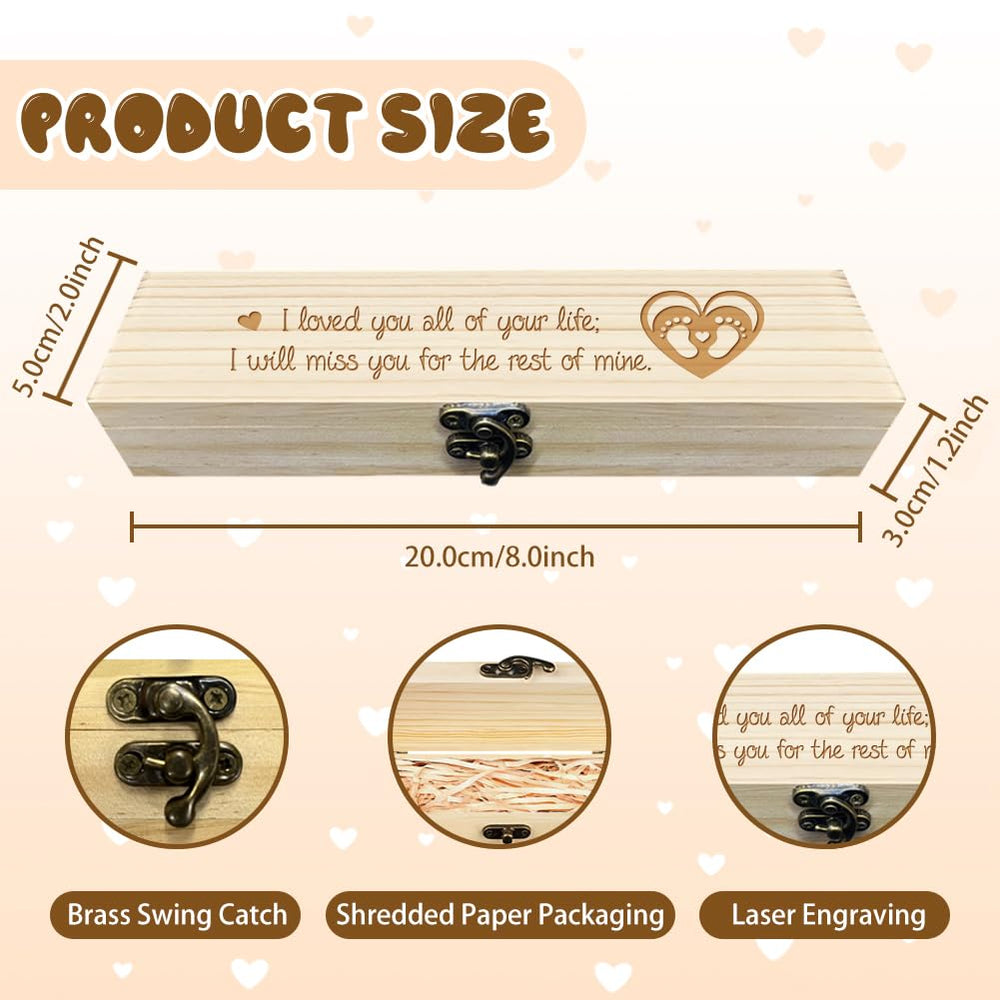 CHGCRAFT pregnancy box with lock and raffia; secure, elegant presentation for announcements.